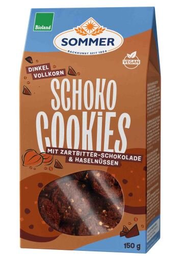 Bio volkoren spelt chocolade cookies 150 g Bioland